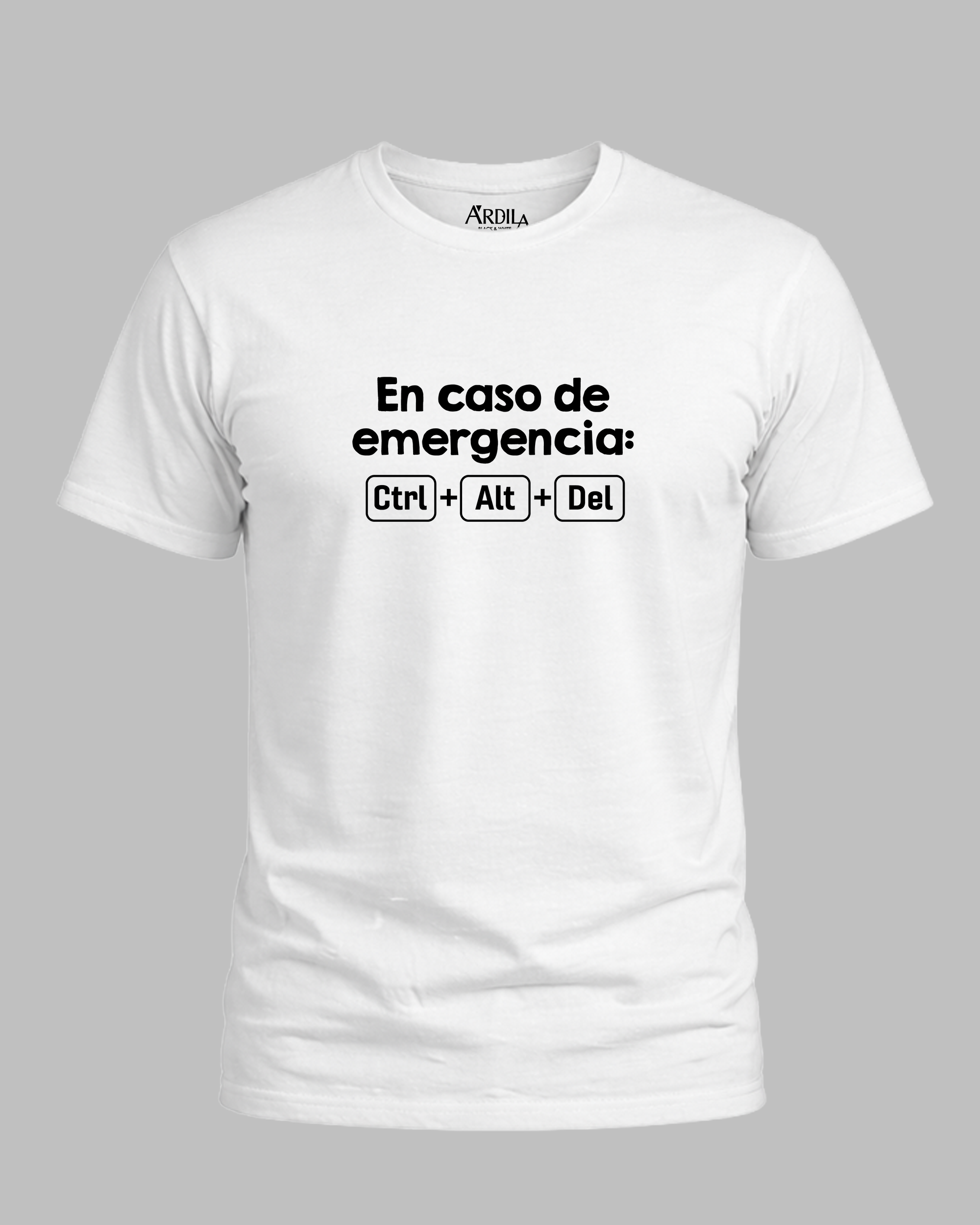 Playera "En caso de emergencia" hombre
